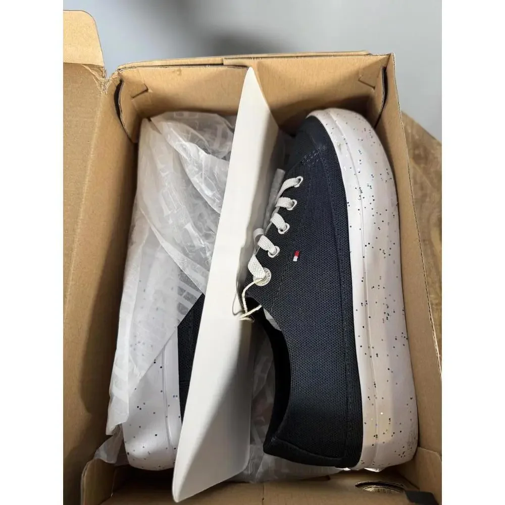 Tommy Hilfiger Women’s Glitter Platform Sneakers Desert Sky EU 37 / US 6.5 NWB